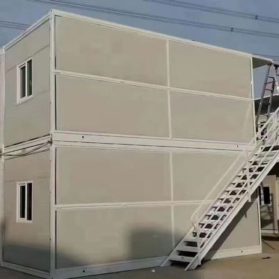 Expandable Modern Design White Prefab Folding Container House for Small Office or Villa