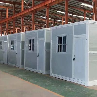 Expandable Modern Design White Prefab Folding Container House for Small Office or Villa