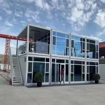White Prefabricated Modular Houses for Custom 20ft 40ft Portable Office Container Homes