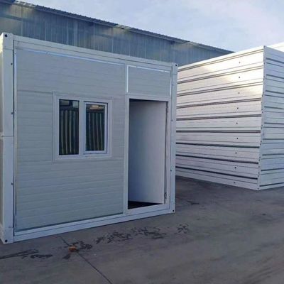 Electro Galvanized Steel Structure Outdoor Cafe Container House with Glass Panels