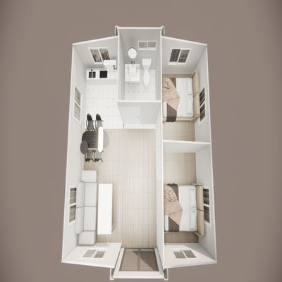 20ft 40ft Prefab Steel Expandable Container Homes Modern Luxury Villa Houses for Hotel