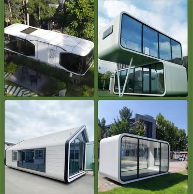 Popular 40ft Outdoor Modern Prefab House Villa Mobile Working Office Pod Apple Cabin