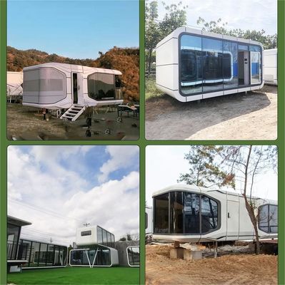 Popular 40ft Outdoor Modern Prefab House Villa Mobile Working Office Pod Apple Cabin