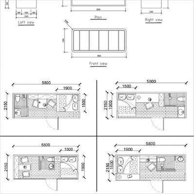 Expandable Apple Cabin 20ft 40ft Office Pod with Furniture and Steel Sandwich Panel