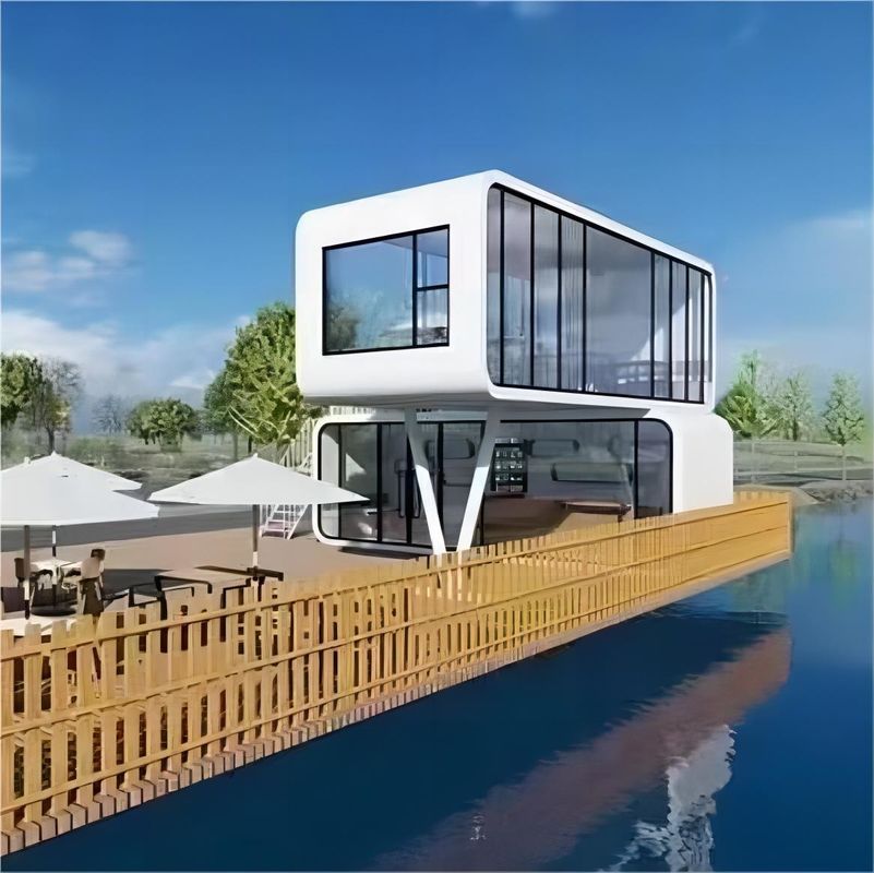 40ft Luxury Prefab House with Steel Sandwich Panel and Online Technical Support